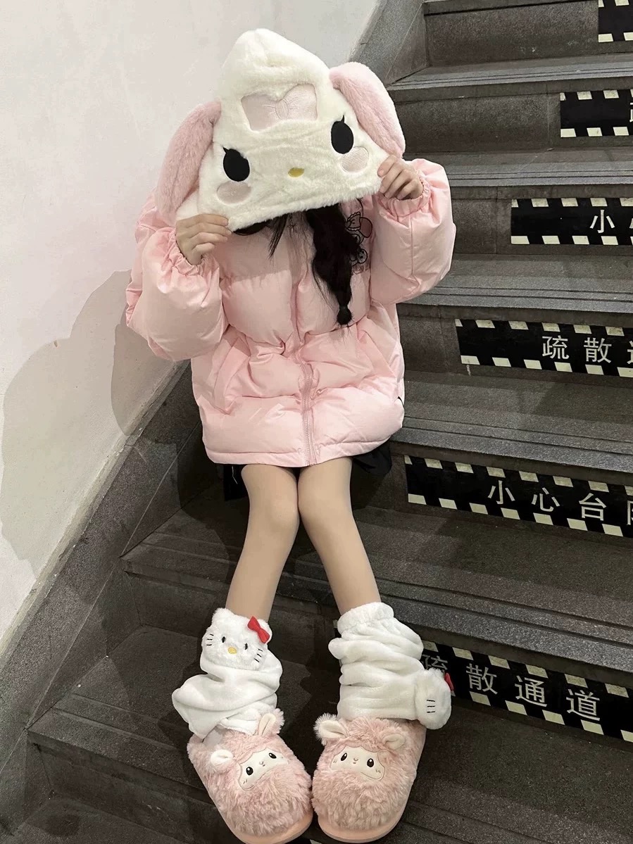【021】美乐蒂儿童棉服冬季新款女童时尚百搭加厚外套网红运动韩版