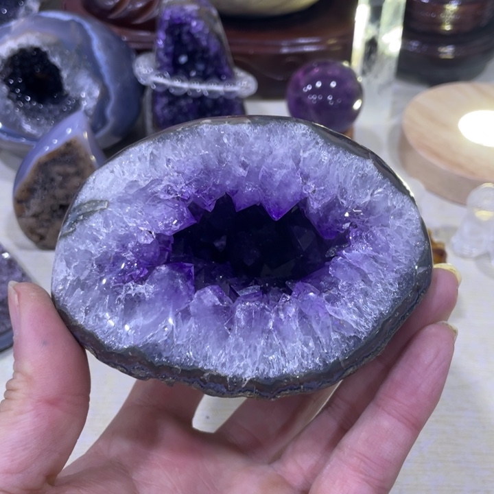 紫晶钱袋子未镶嵌