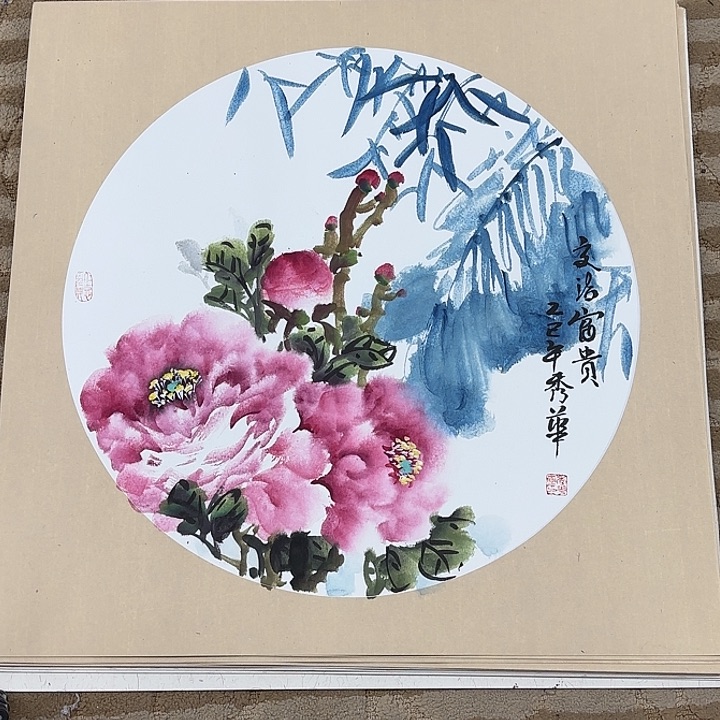 国画花鸟的翅膀是