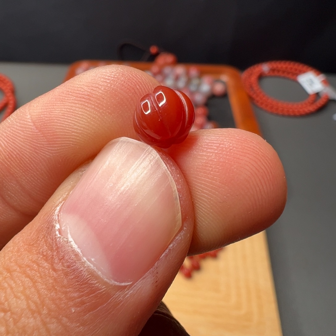 南红玛瑙未镶嵌611号南红瓜珠6+多样性发一