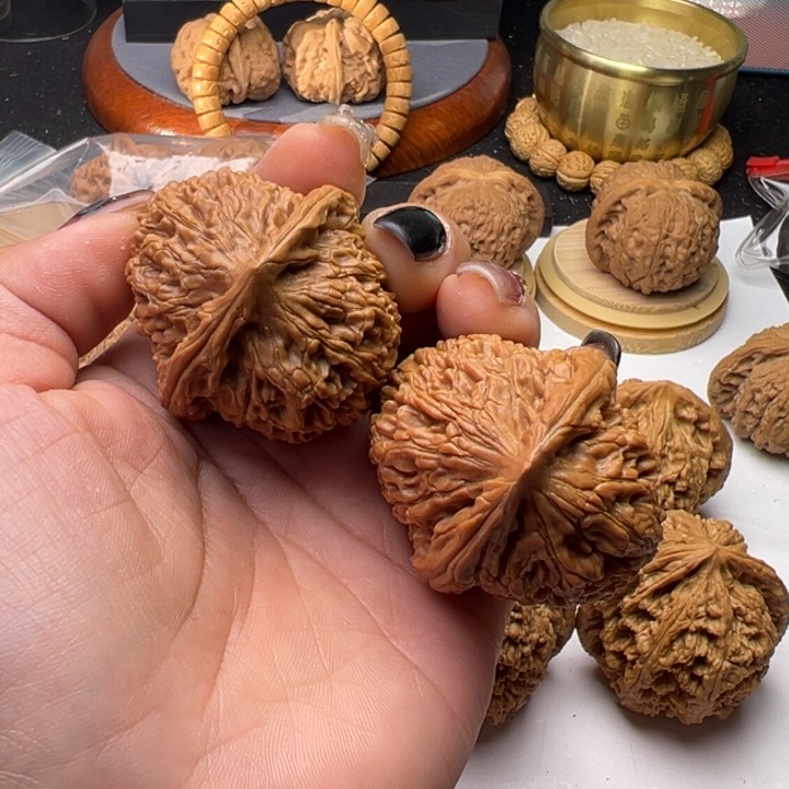 文玩核桃把件水龙原装40