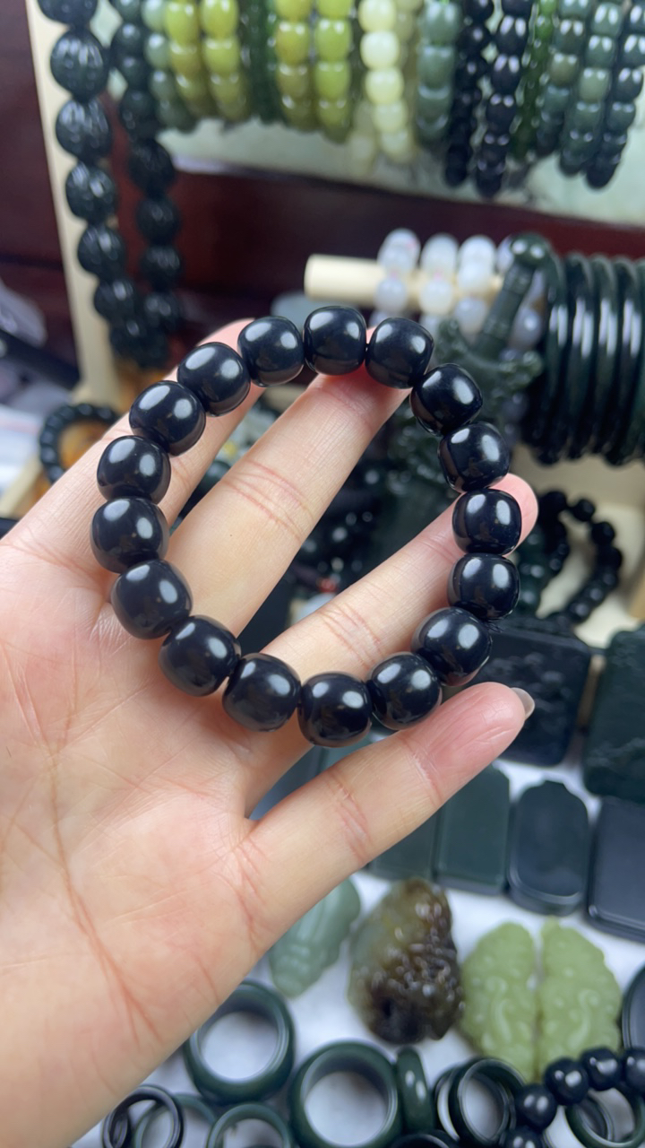 和田玉手串老型珠