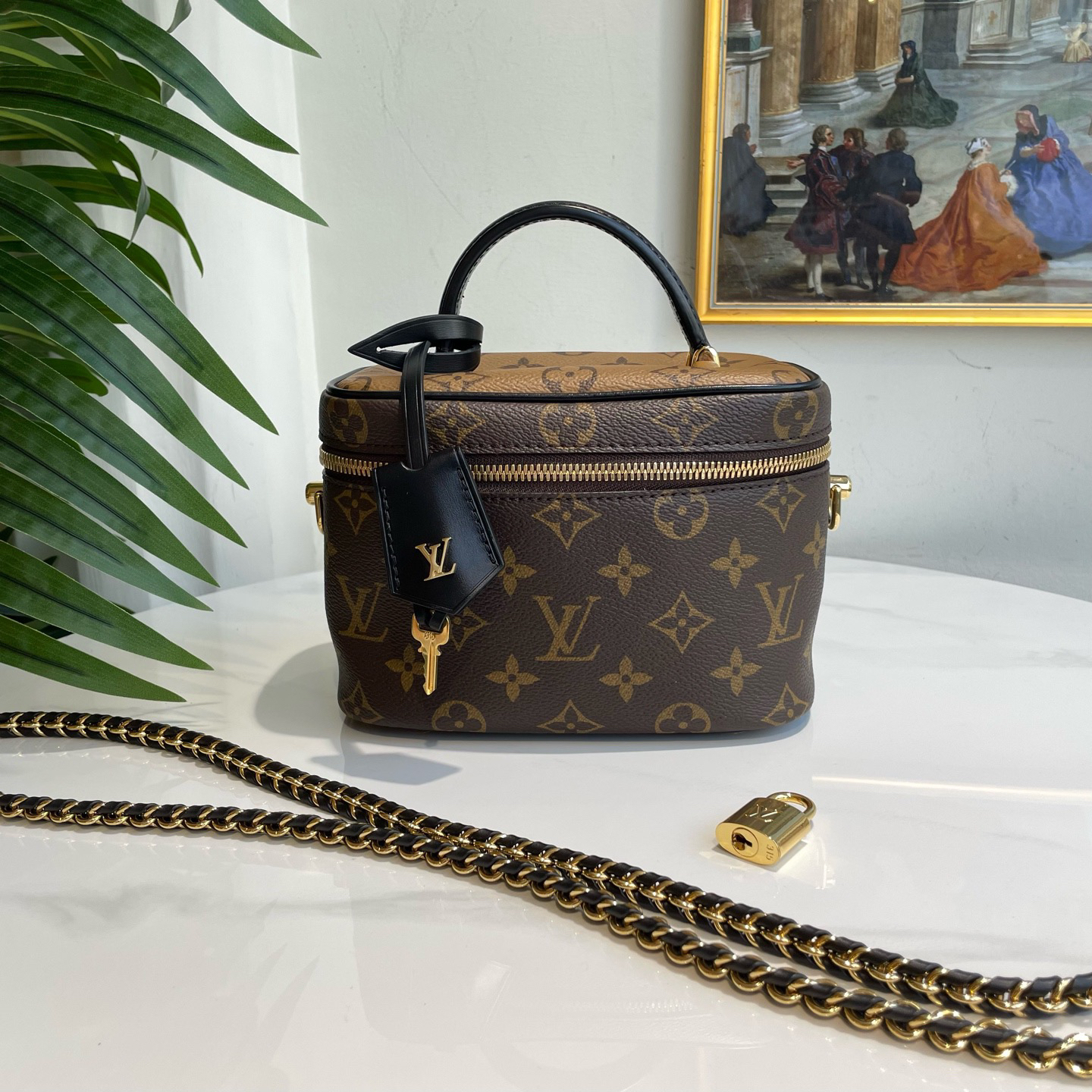 95新 LouisVuitton/路易威登 御古屋/98170/LV化妆盒21年一把钥匙