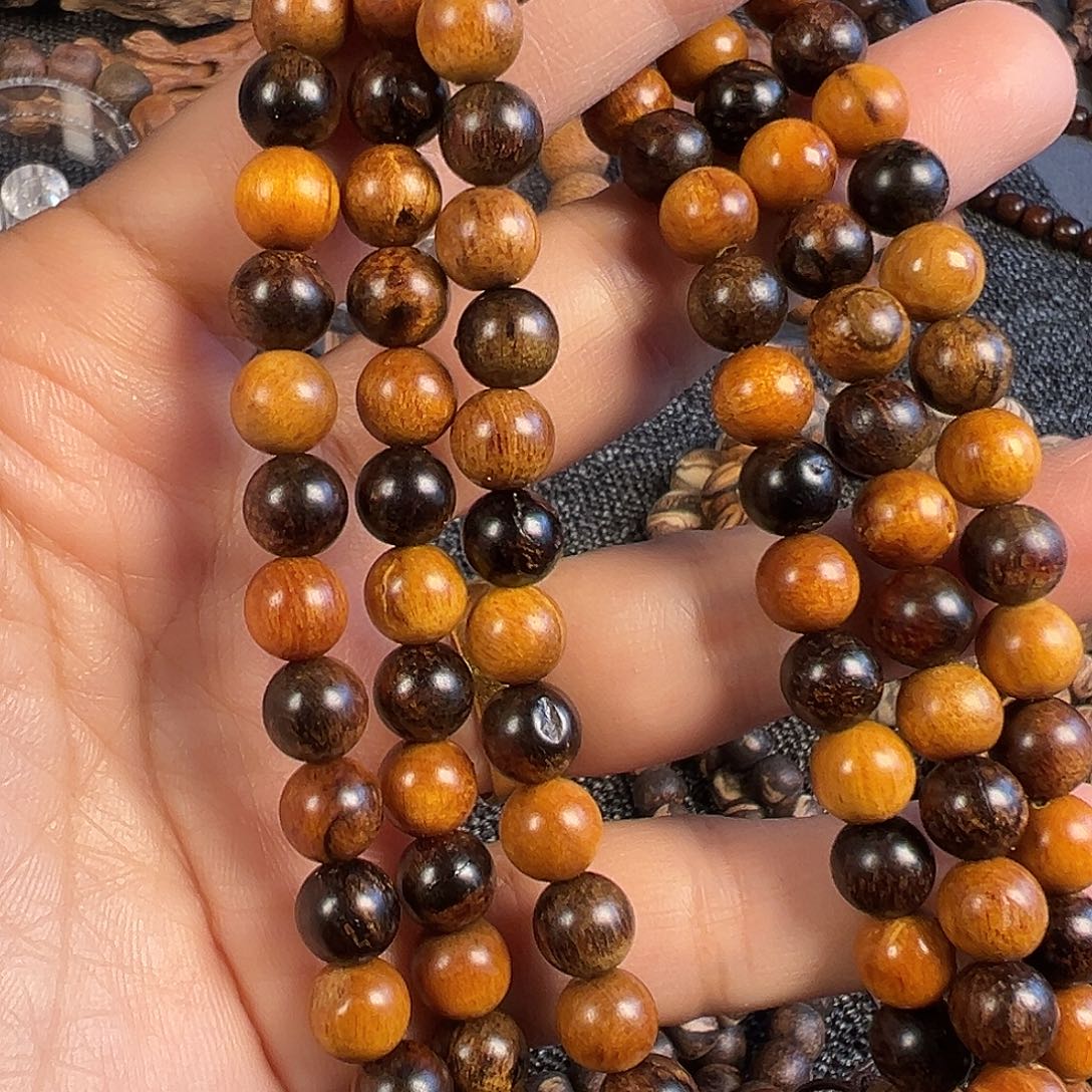 贡木0.8印贡精抛多宝瑕疵