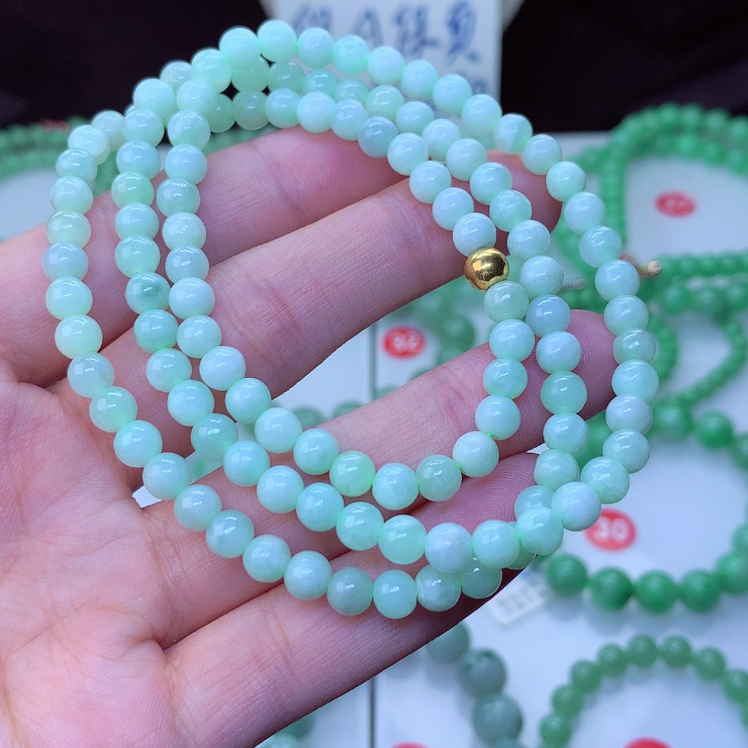 翡翠毛衣链未镶嵌