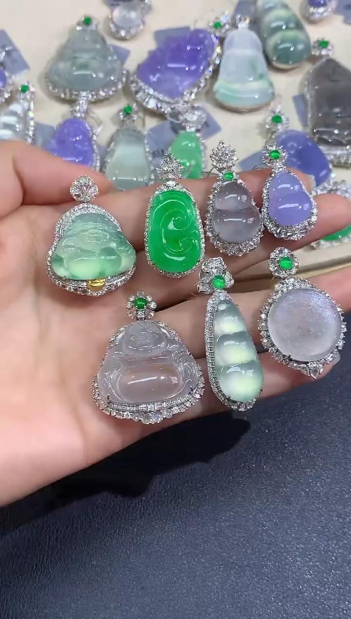 【彩虹盘】翡翠-18K金-多样性发一件-YT013|CXQ21