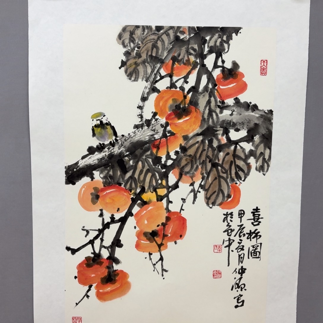 国画艺术家真人手绘