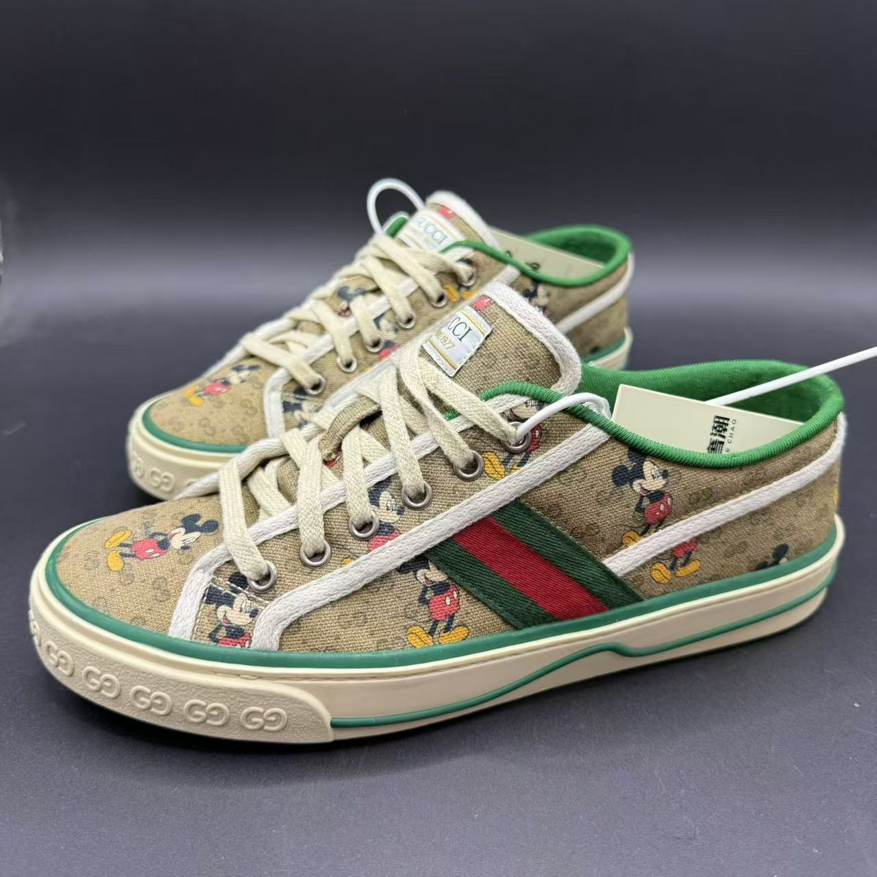 95新 GUCCI/古驰 【聚星好物】迪士尼联名刺绣1977板鞋40欧lo280s