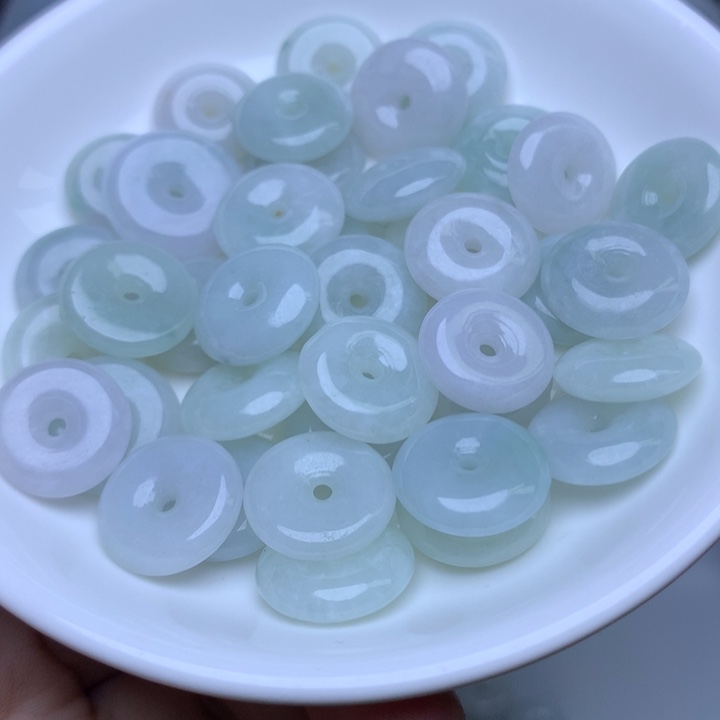 散珠翡翠卡14.6冰平安扣10个