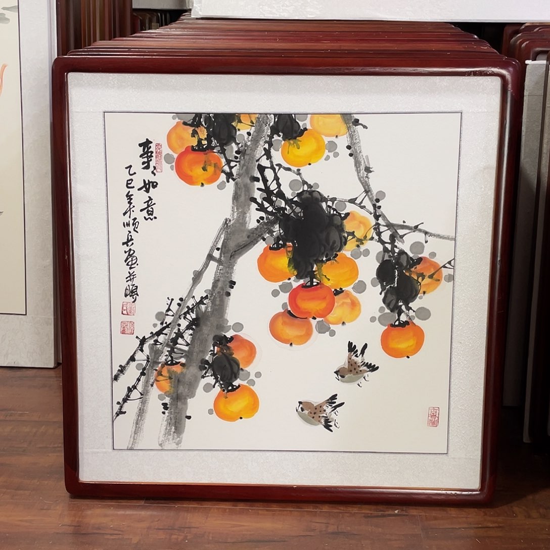 国画带框尺寸63*63厘米