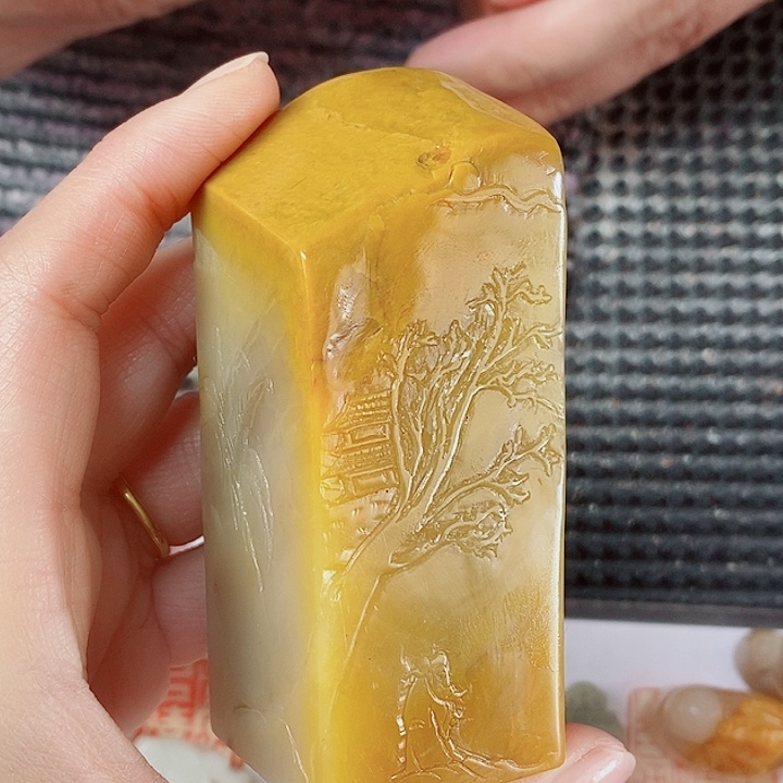 寿山石现场直播手工