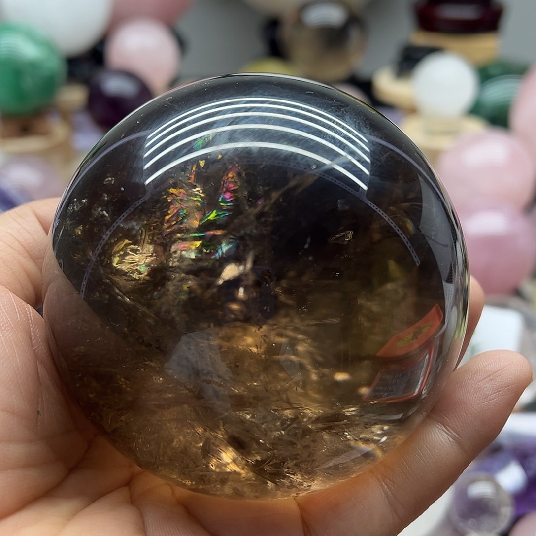 天然水晶球卡9.13未镶嵌水晶安*