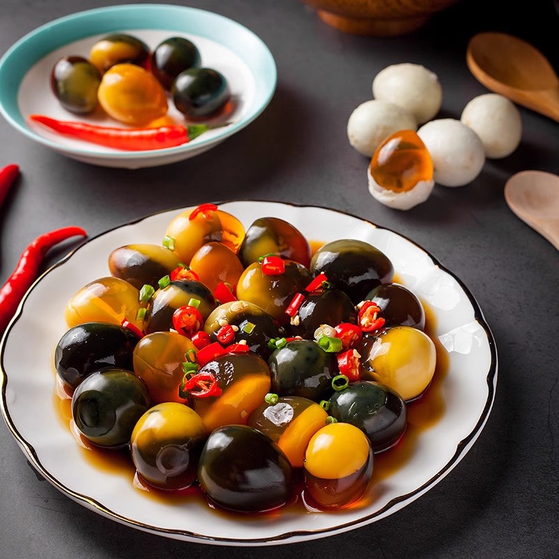 【到手30个】新鲜皮蛋松花蛋鹌鹑蛋小鸟蛋溏心即食营养鲜鹌鹑小皮蛋