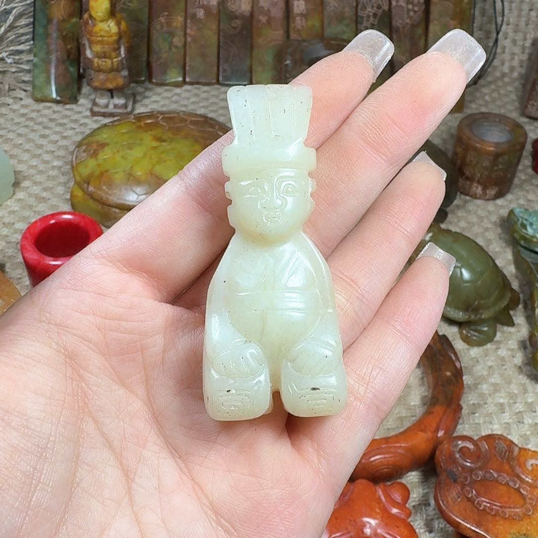 白玉菩提吊坠挂件