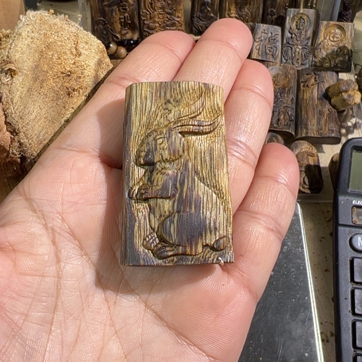 沉香吊坠棋楠沉香陆河吊坠6.9克