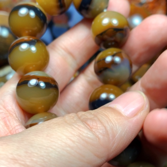 心***动玛瑙/玉髓未镶嵌颈饰