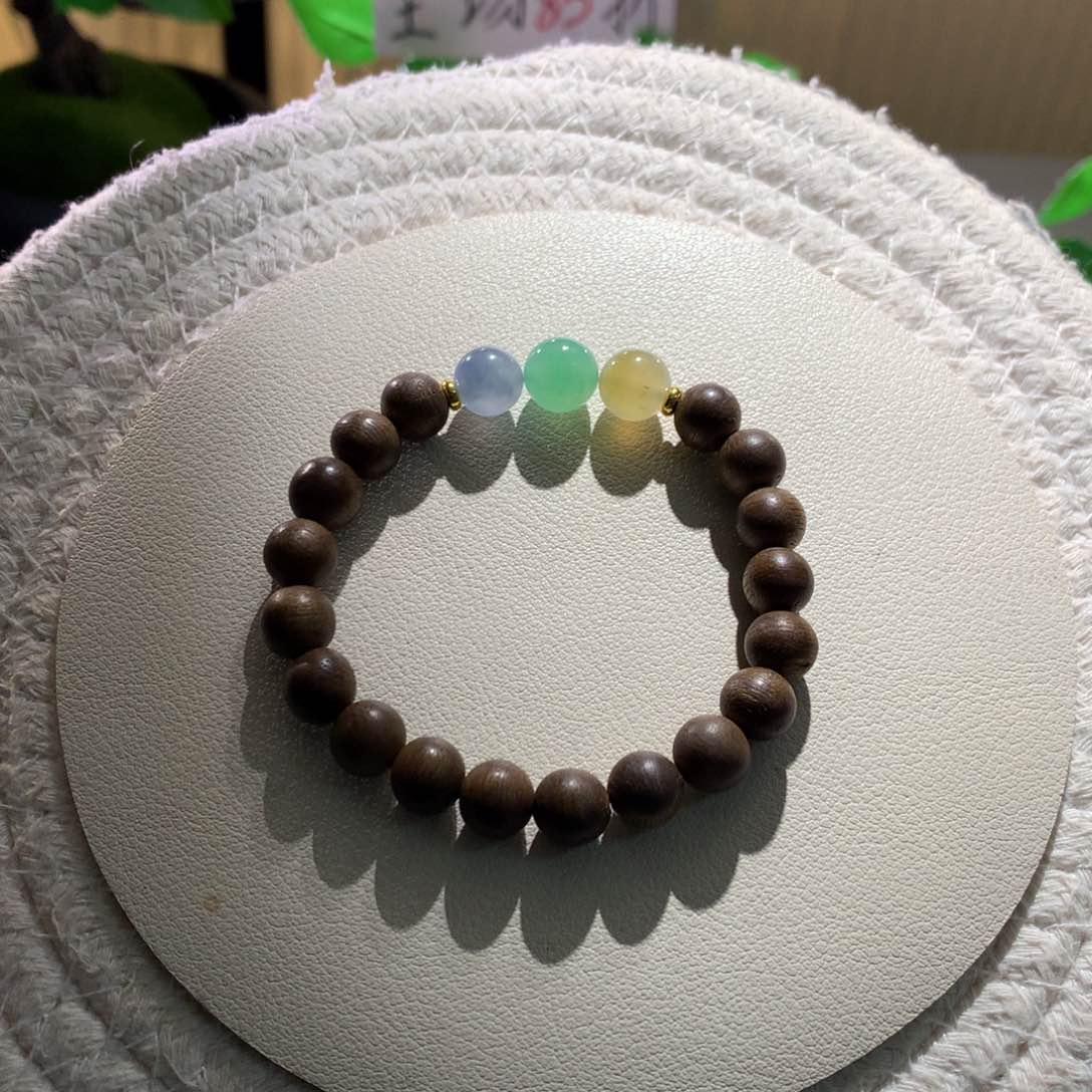 散珠翡翠天然缅a糖果福禄寿