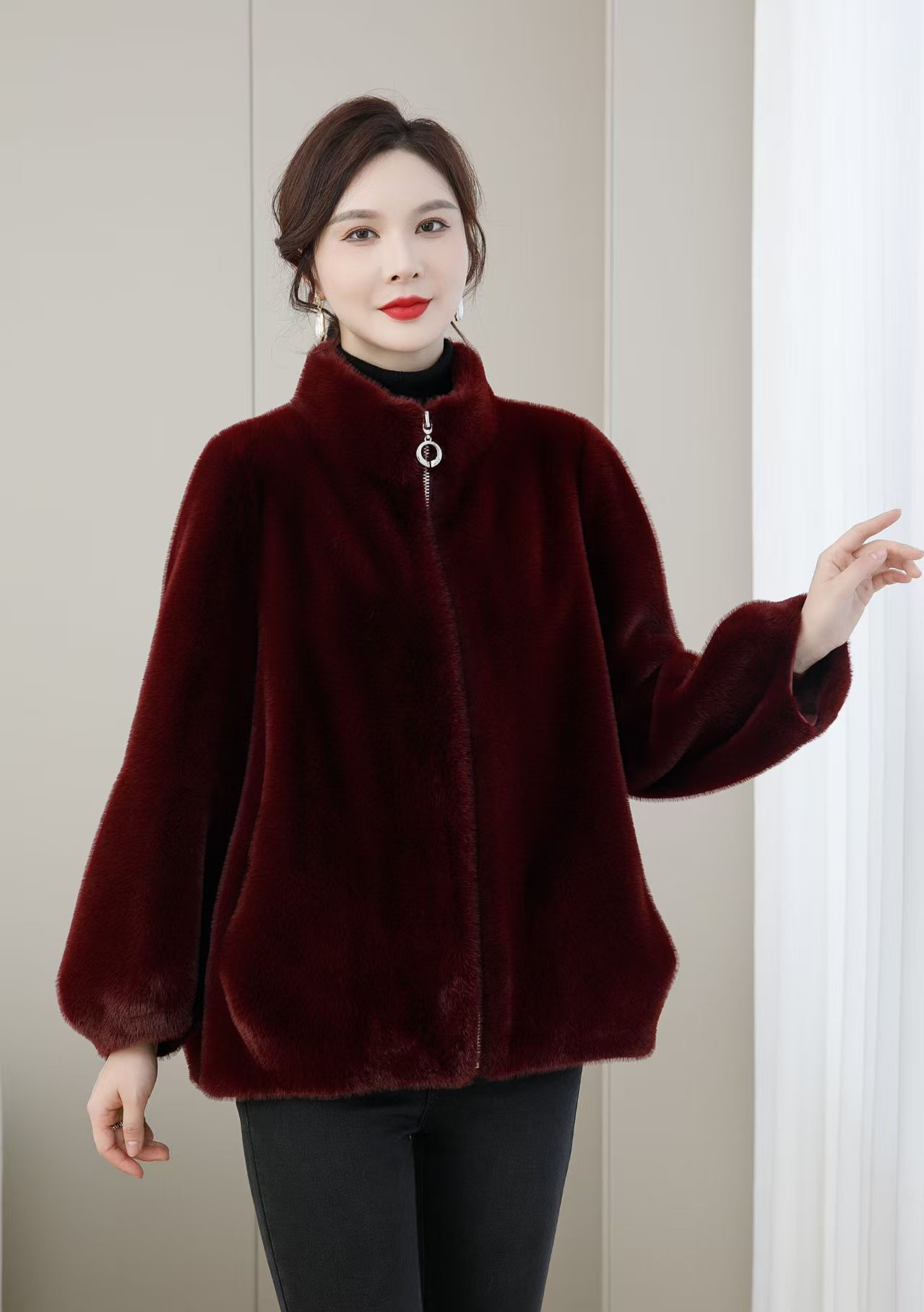 0221-10  女士时尚气质秋冬外套 BSG  2117