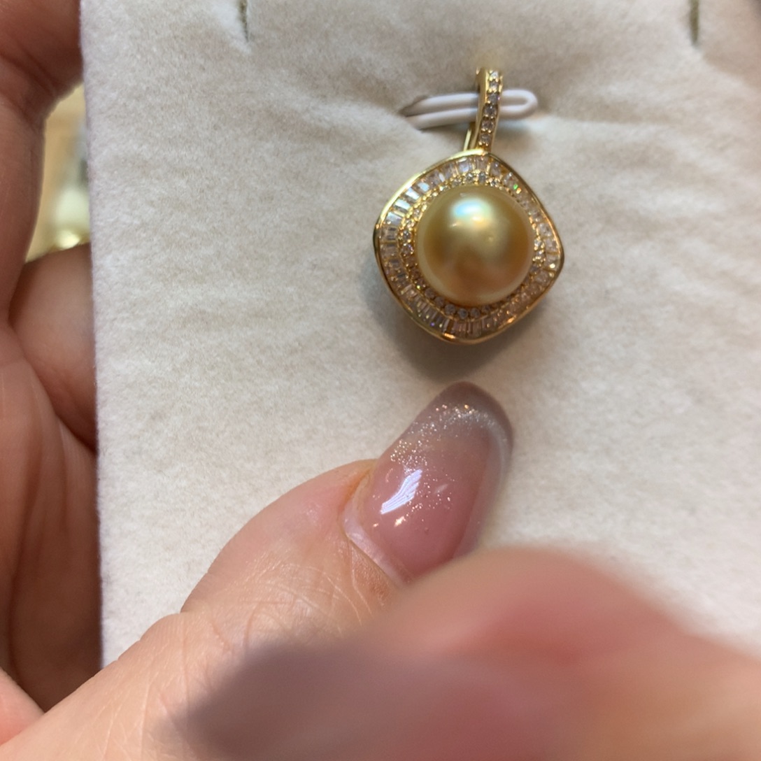 海水珍珠颈饰银S925镶嵌