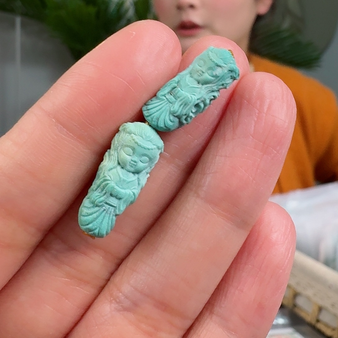 绿松石珠宝奇石未镶嵌