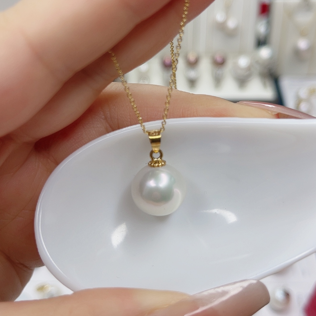 淡水珍珠合金吊坠(赠链)12