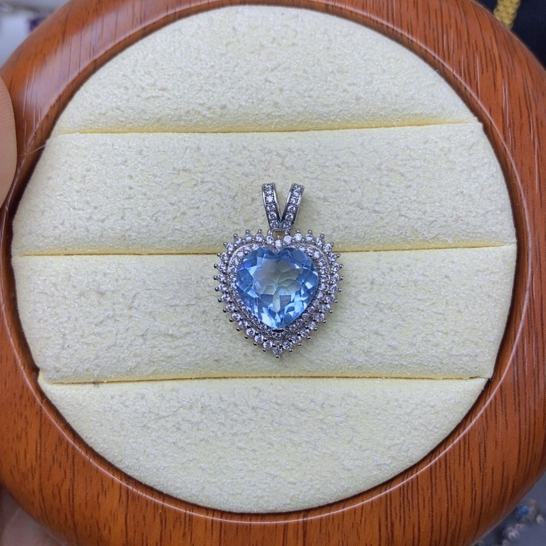 托帕石吊坠(不含链)银S925镶嵌