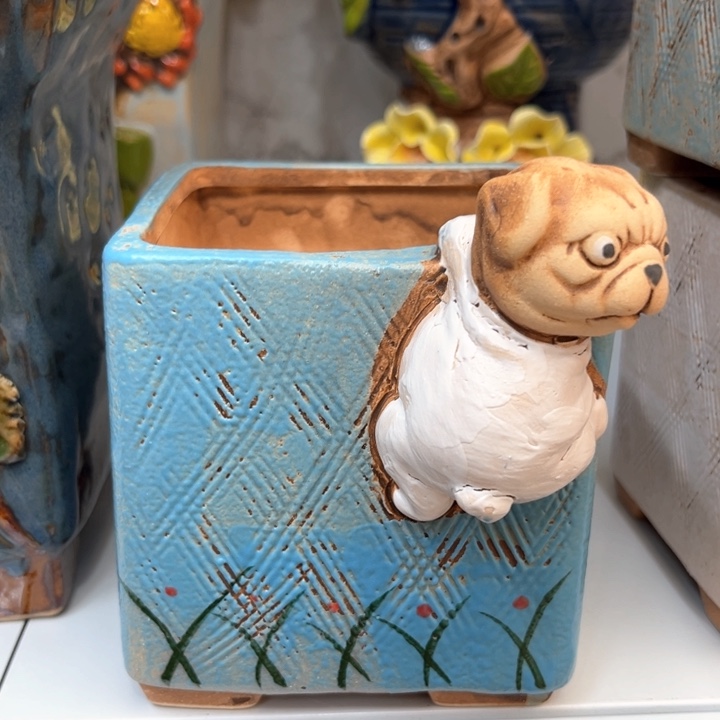 紫砂花盆粗陶材质多肉花盆