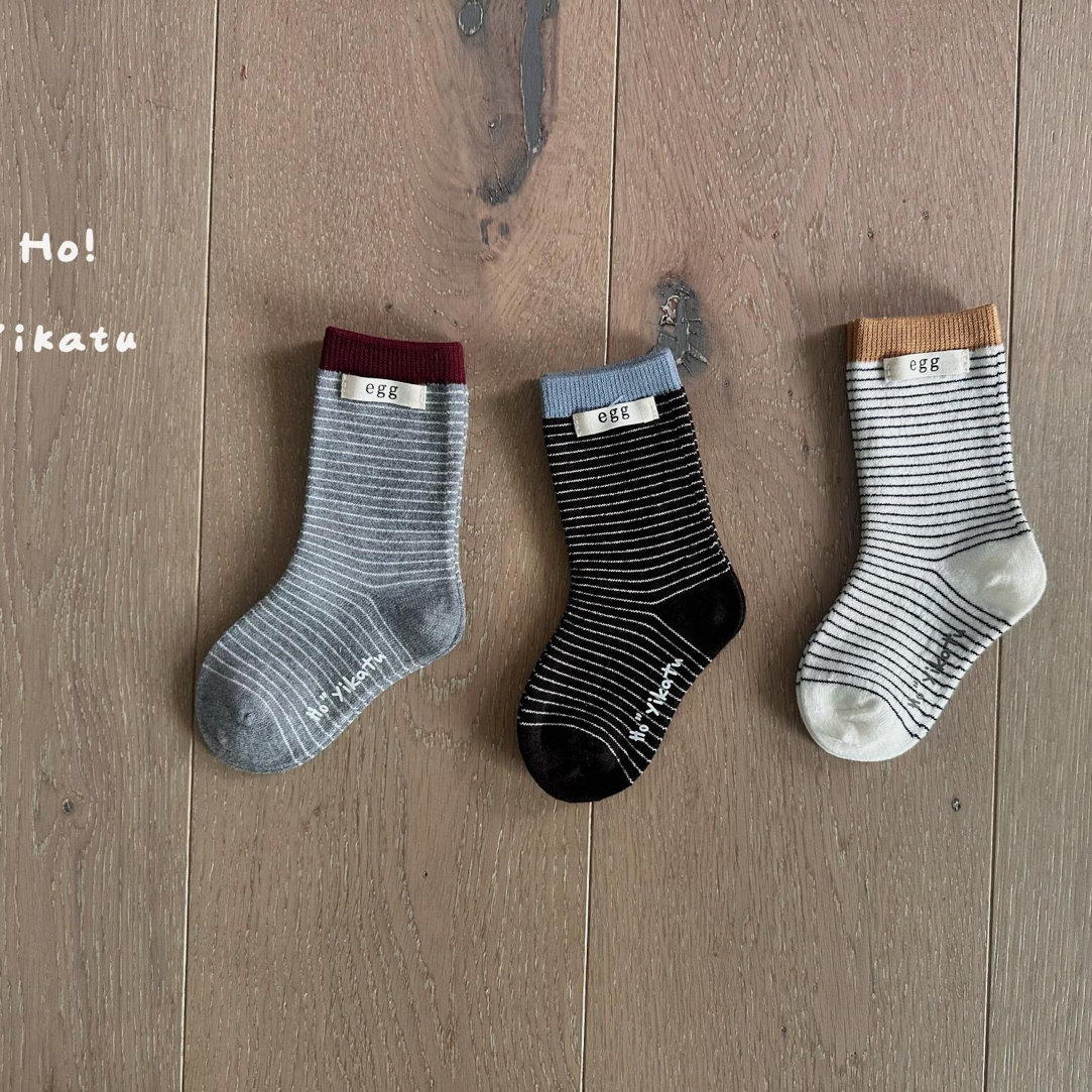 ykt8186-伊卡兔条纹儿童羊毛袜