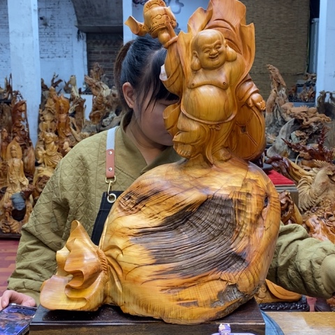 柏木（崖柏）?***人太行崖柏陈化料摆件