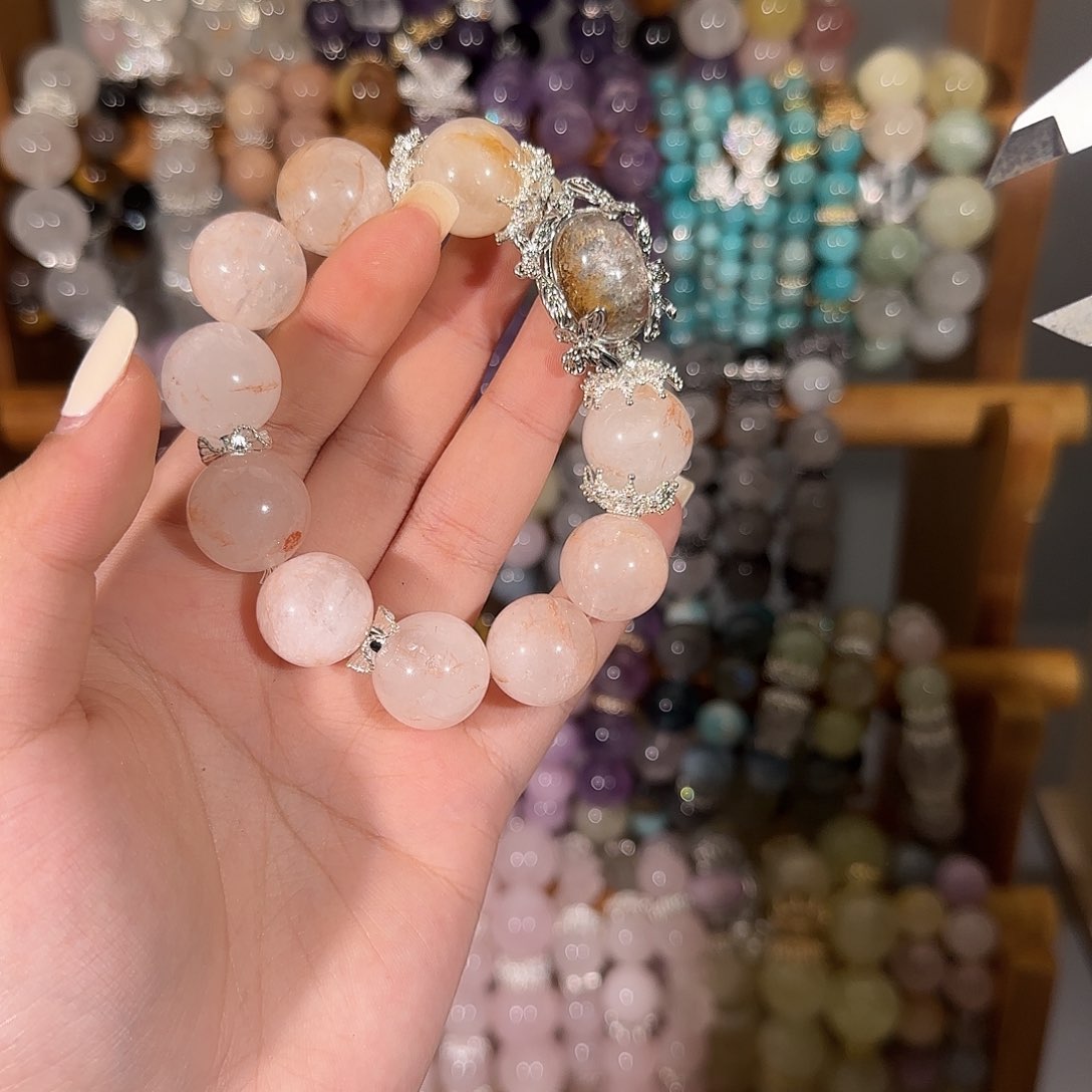 烟晶手链未镶嵌哈哈