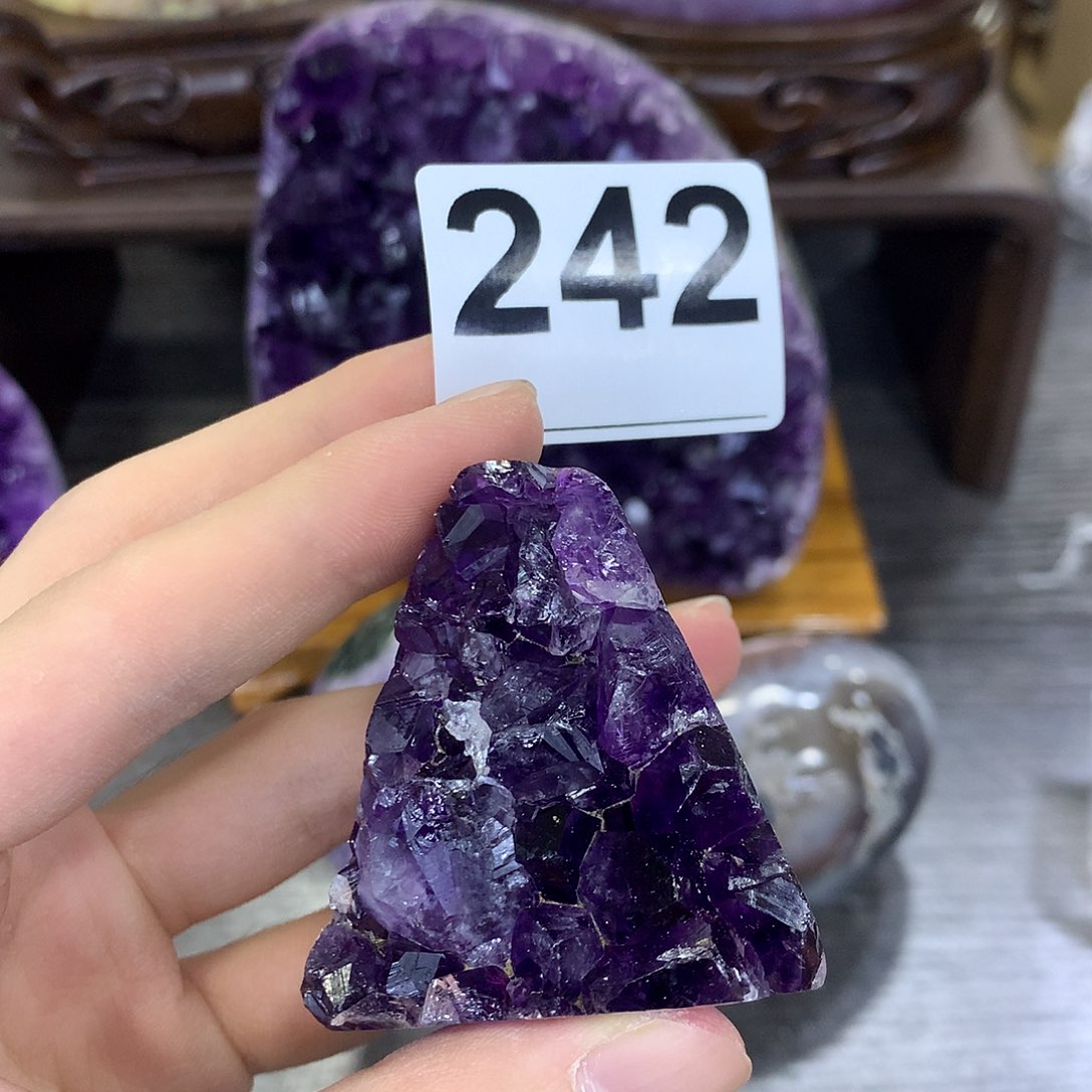 紫晶珠宝半成品未镶嵌242