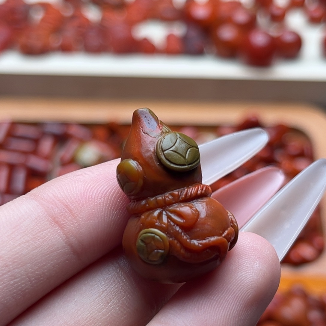 南红玛瑙未镶嵌南红12包浆葫芦