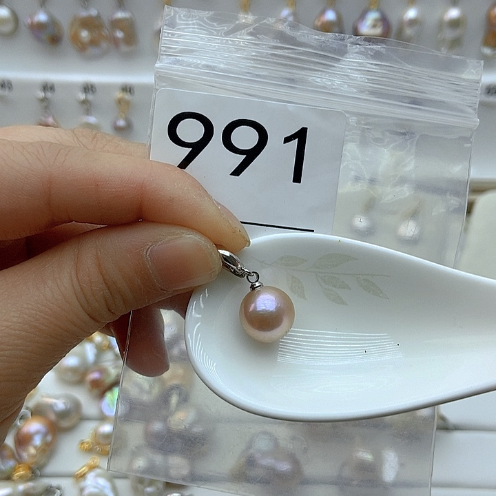 淡水珍珠颈饰银S925镶嵌