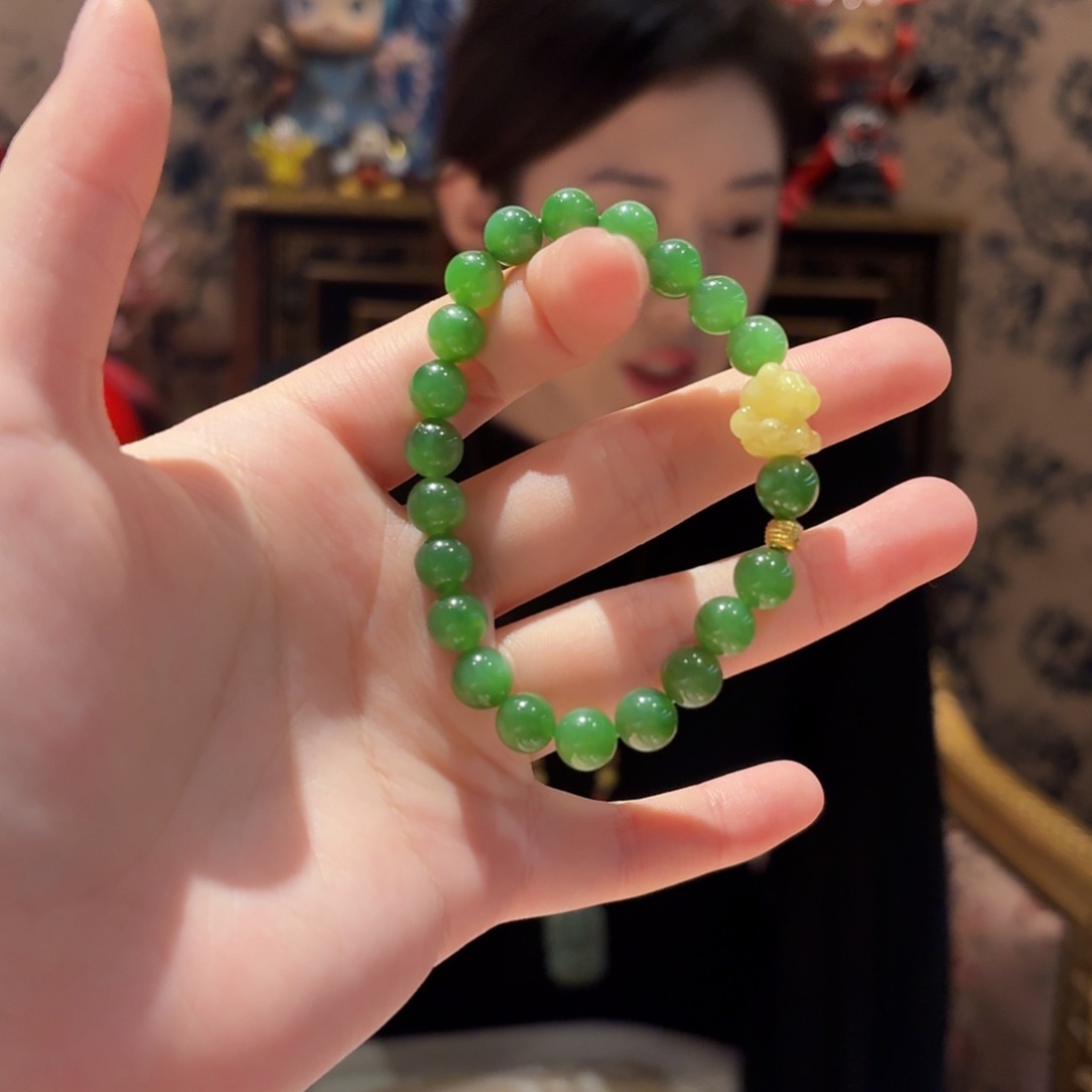 和田玉手串未镶嵌手串