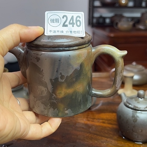 戬谷龙窑柴烧茶壶246