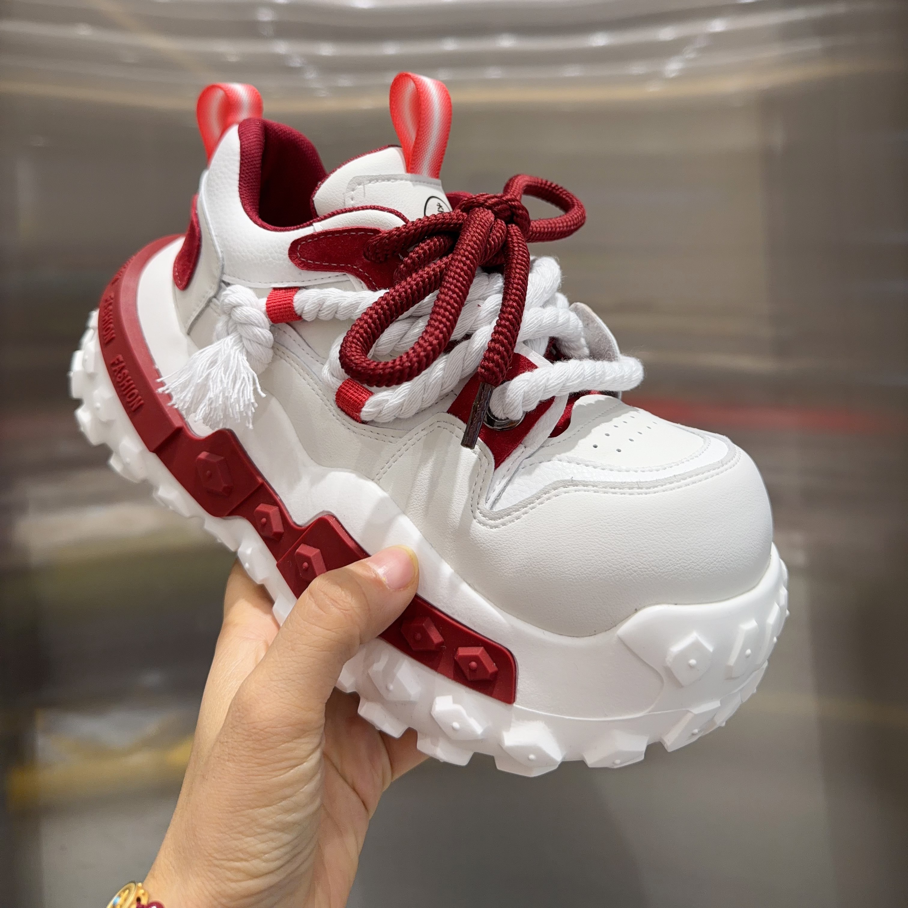 【羊】【加绒/单里】2025冬季加绒厚底复古低帮老爹鞋女时尚休闲女鞋