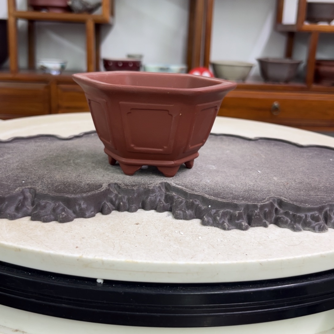 紫砂花盆瑕疵6-10.5。。。
