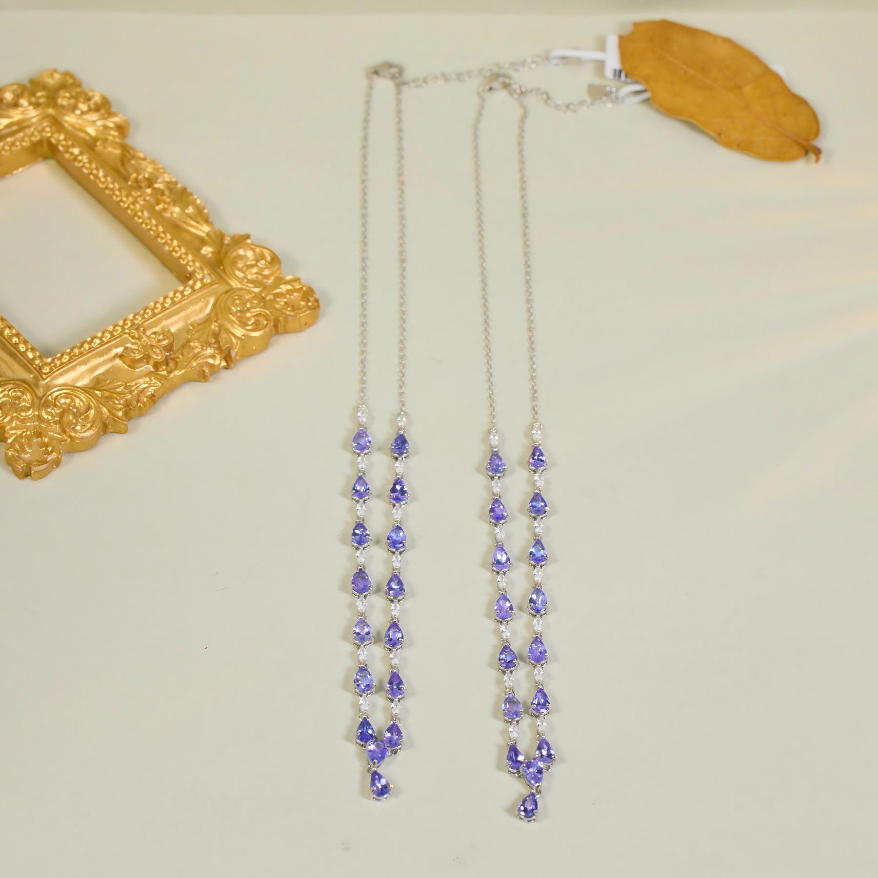 【歪歪】水滴*坦桑石项链（多样性发一）XB-J2501