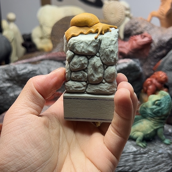 东北石松花石摆件