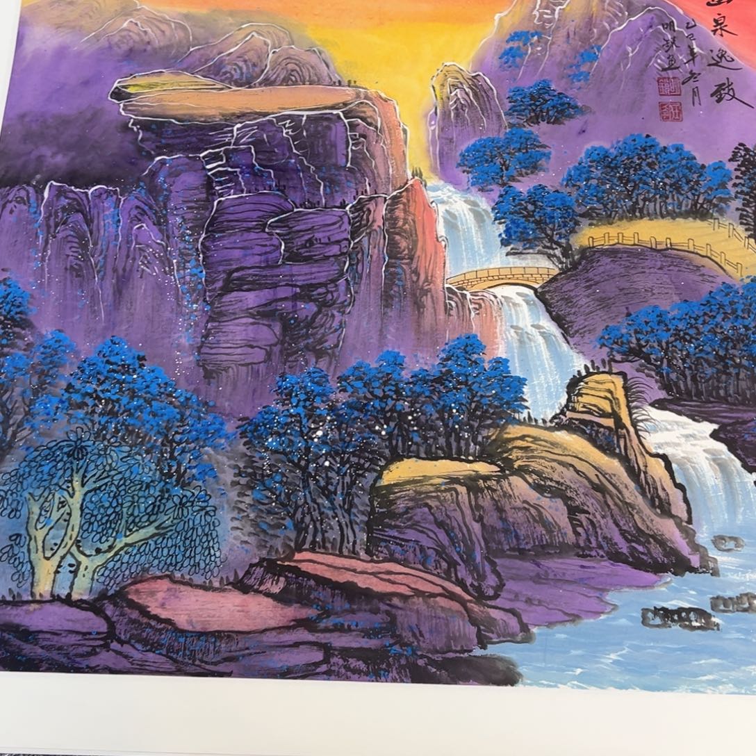 手绘作品全场放了