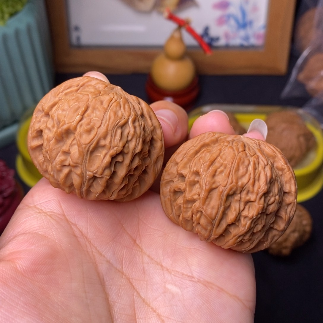 文玩核桃把件41全品磨盘