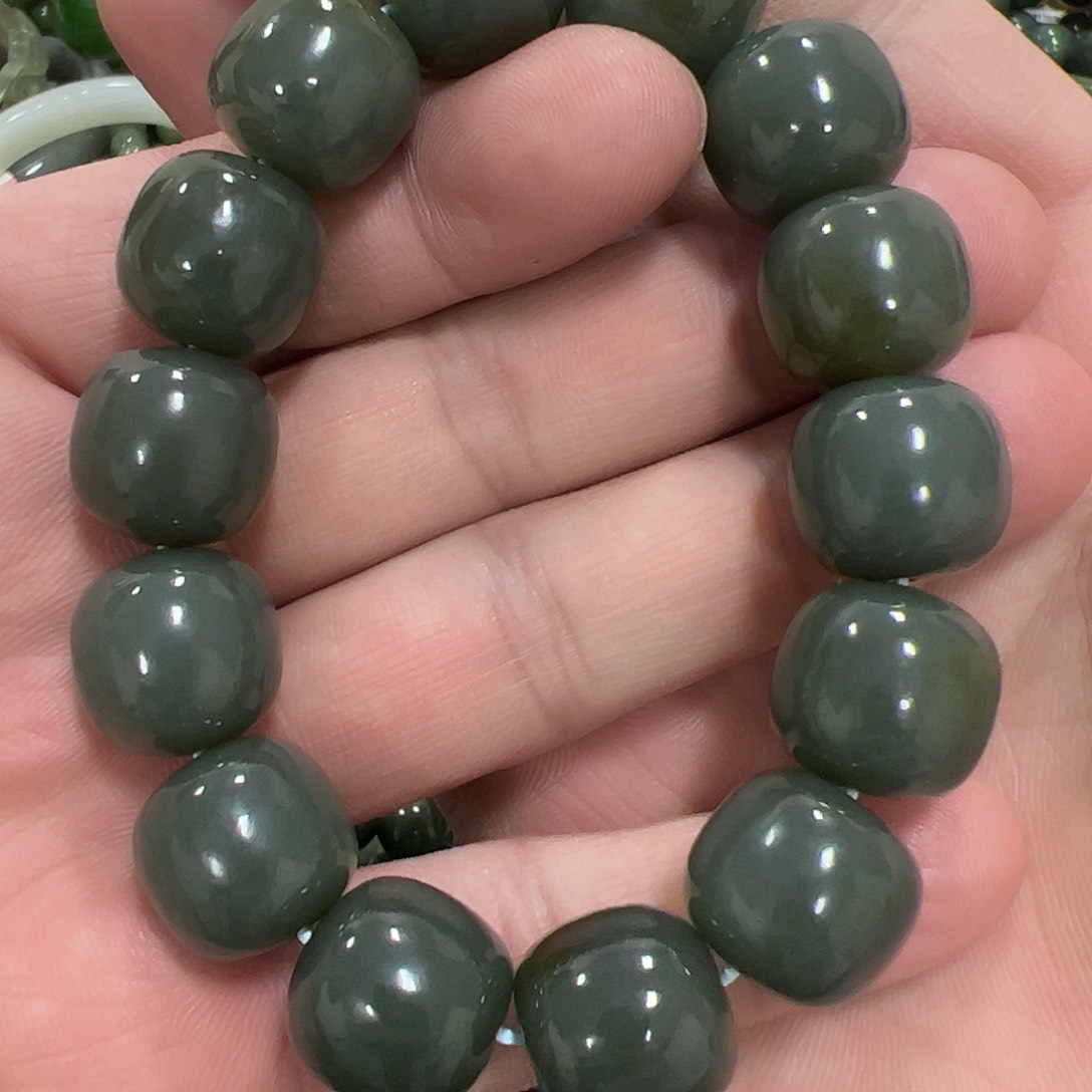 和田玉手链未镶嵌