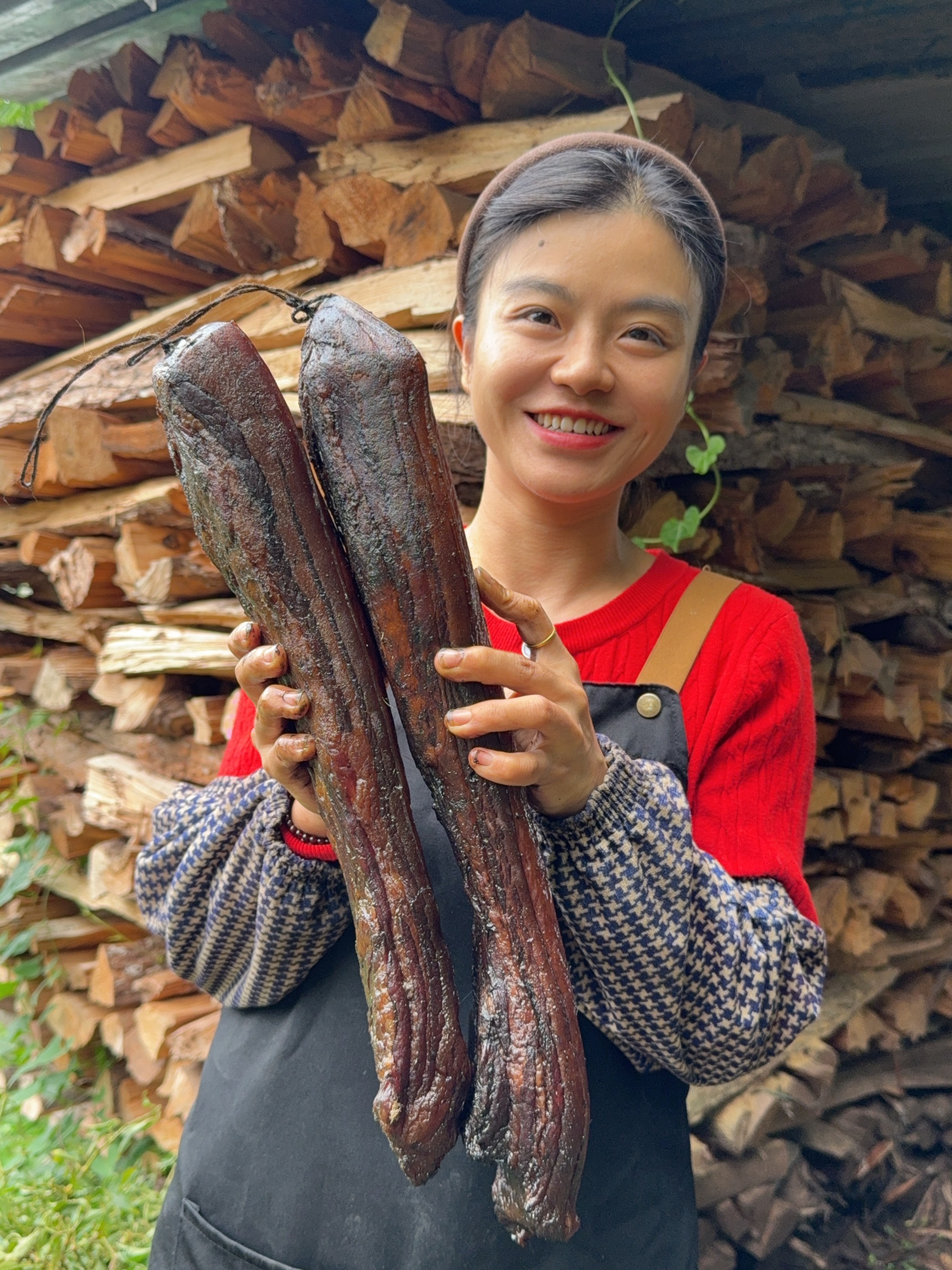 正宗四川特产农家自制柴火烟熏粮食五花腊肉四川腊肉（默认烧皮）