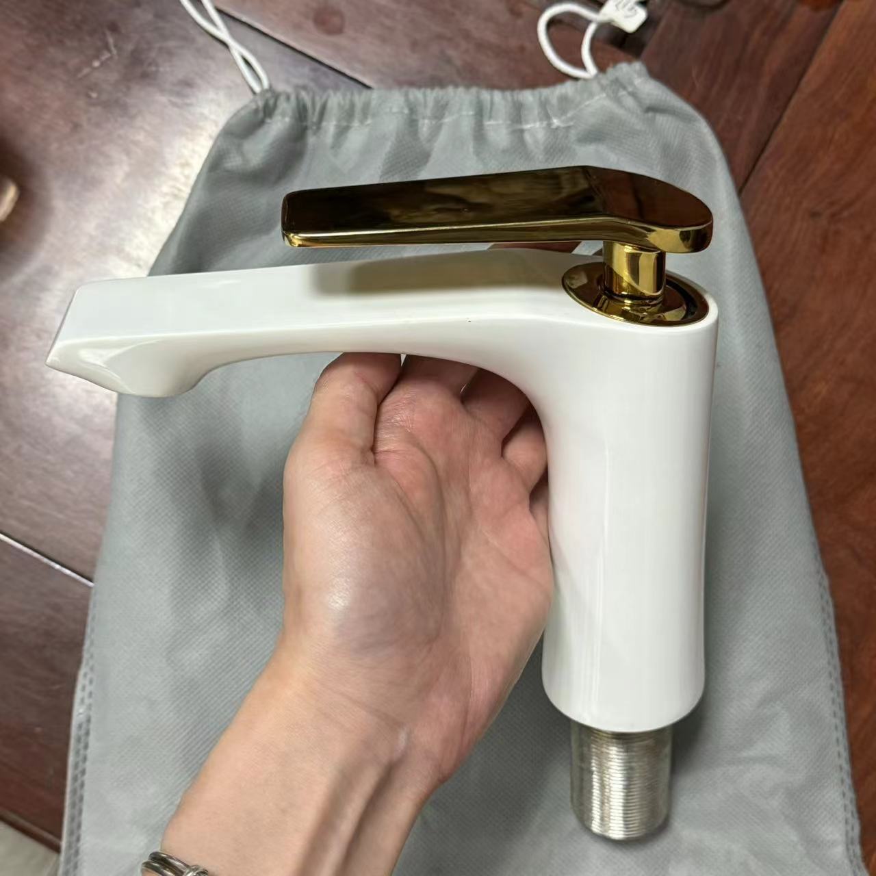 G17011BG（白色）洗手间水龙头总高15CM浴室组合龙头【不包安装】6150