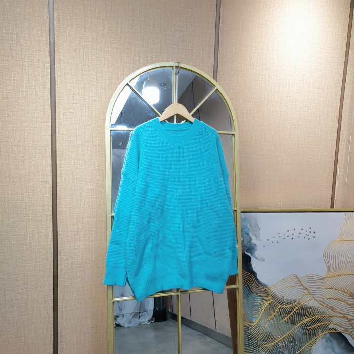 AE768孕妇蓝色毛衣90-130