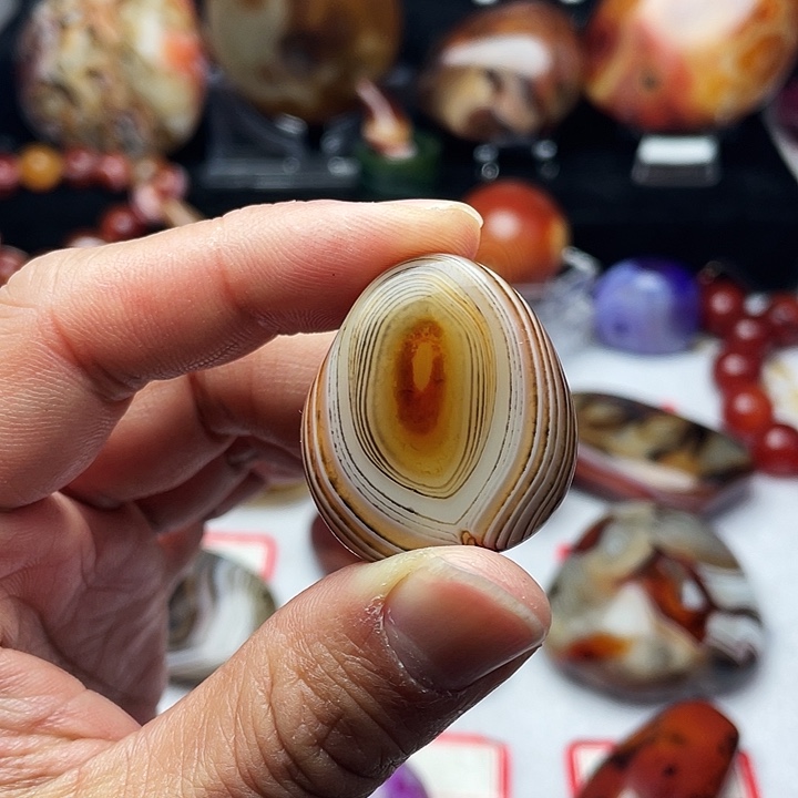 玛瑙/玉髓手把 吊坠未镶嵌