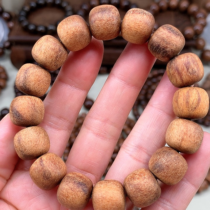 【闪购商品】贡木其他印贡黄年糕火焰纹13*14粗磨 