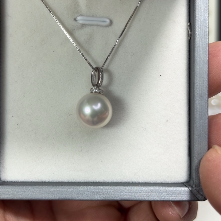 淡水珍珠颈饰银S925镶嵌