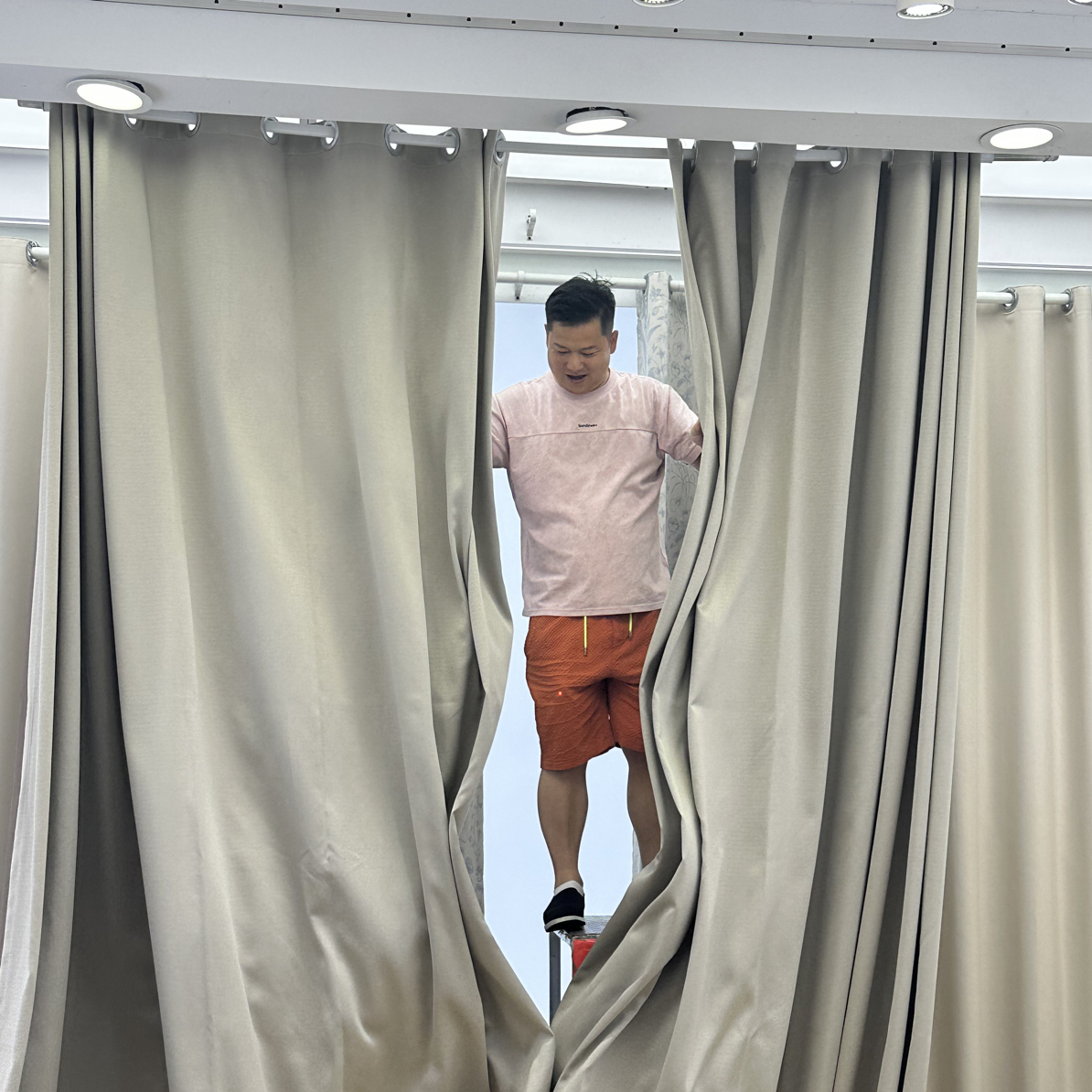 新款香槟色6米现代简约客卧两用成品窗帘