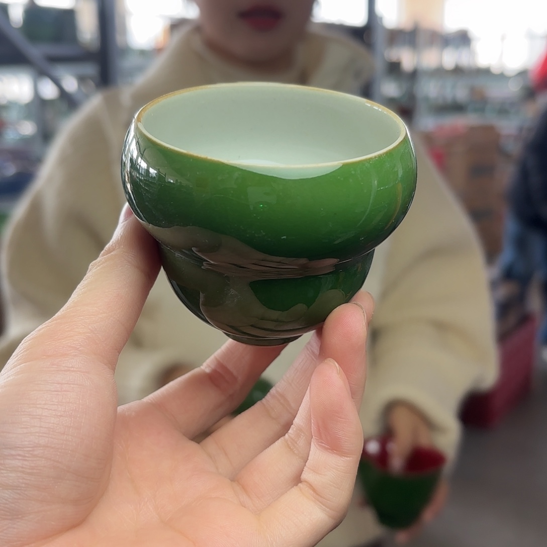 龙泉云间青瓷小米茶器